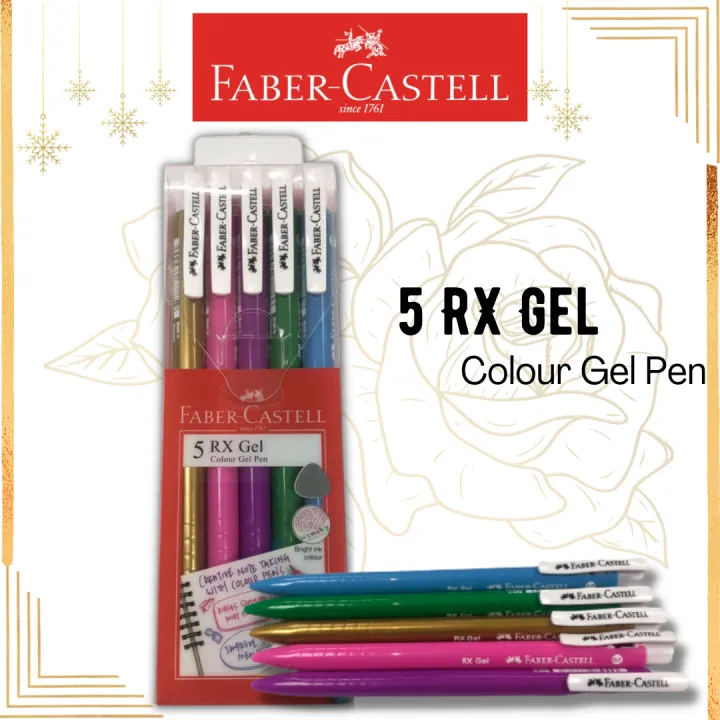 FABERCASTELL 5 RX GEL (Colour Gel Pen) Lazada