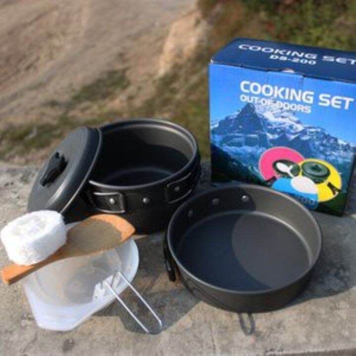 CAMPING cookset cookware12 person ultra light (DS200) Lazada PH
