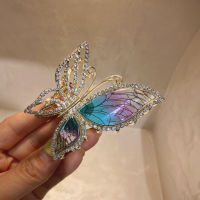 Head Grab Hairpin Flower Back Butterfly Pearl Temperament