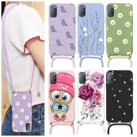 Case On For OPPO A52 A72 A92 Cases Chain Necklace Strap Cord Lanyard Coque For OPPOA52 OPPOA72 OPPOA92 Bumper Back Cover Fundas