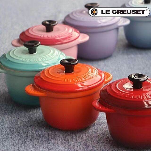 LE CREUSET ceramic rice kettle with lid waterproof stewing pot