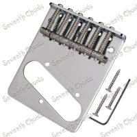 WK-A Set Chrome  6 Saddle Bridge for TL Electric guitar with Screws Wrench / Strings through bridge or body