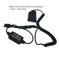 DMW-DCC12 BLF19E Dummy Bateri DC Coupler USB C Kuasa Bank Pengecas PD Kabel สำหรับ Panasonic Lumix DMC-GH3 GH4 GH5 GH5S กล้อง G9