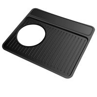 1 Pcs Tamping Mat Espresso Tamper Mat Espresso Tamping Station for Breville 870/880 for Espresso Machine Barista Black