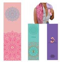 【YF】 Yoga Towels Fitness Suede Printed Microfiber Sports Travel Quick-drying Sweat-absorbent Towel Cushion Pilates