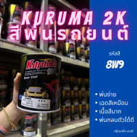 สีพ่นรถยนต์ 2k toyota yaris 8W9 สีรถยนต์ สีฟ้า KURUMA ขนาด1ลิตร สีรถยนต์โตโยต้า สีคูลูม่าร์ 2K BASE COAT