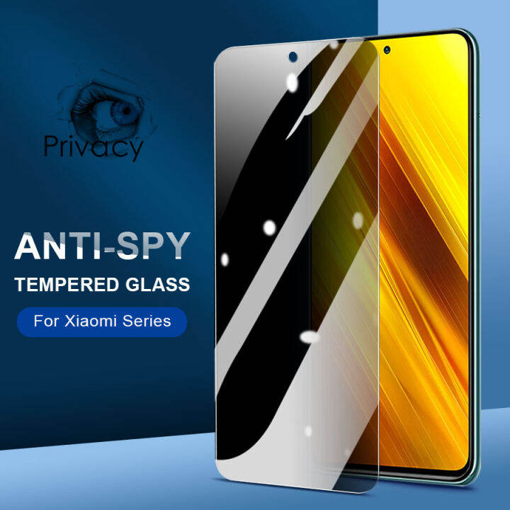 Privacy Tempered Glass For Xiaomi Redmi Note 12 Mi 13 12 11 Lite 12T ...