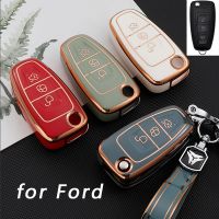 [A Neotype]ฝาครอบสำหรับ Ford เคสกุญแจรถยนต์ TPU C-Max S-Max อีโคสปอร์ตคูก้าเอสเคป Fiesta Mondeo Focus 2 3 MK3เอสทีอาร์เอสกรอบอุปกรณ์เสริม