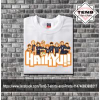 HAIKYUU ANIME เสื้อยืดดีไซน์เรียบง่ายและพิมพ์ลาย UNISEX UKO8