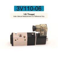 【CW】 3V110 06 Pneumatic Solenoid Valve 3Way 2 Position Air Directional Control Valve DC/AC Coil Volt Hose Fittings Valve Alumium Body