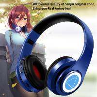 Miku Nakano Sanjiu Cosplay Bluetooth Headset 5.0 Over-ear Stereo Anime Headphones for Mobile Phone