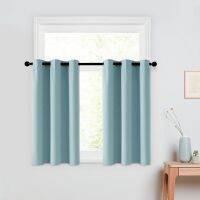 【YD】 XTMYI Short 85  Blackout Curtains for Room Bedroom Color Half-window Treatment Finished Drape Panel