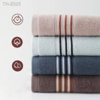 Pure Cotton Striped Face Towel Color Block Soft Thick Towels 34x74cm for Adults Kids Home Bathroom Spa Spa Swim Toalla Serviette