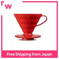 HARIO V60ที่ดริปกาแฟโปร่งใส02กาแฟสีแดงหยดสำหรับ VDR-02R 1 ~ 4ถ้วย