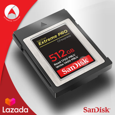 SanDisk Extreme PRO CFexpress Card Type B 512GB (SDCFE-512G-GN4NN) อุปกรณ์จัดเก็บข้อมูล เมมโมรี่การ์ด แซนดิส Compact Flash รับประกัน Limited Lifetime ปี โดย Synnex