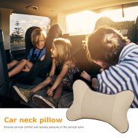 Universal Car Elastic Headrest Automobile Seat Neck Support Pillow PU Leather Head Support Protector Backrest Cushion Interior