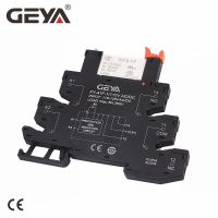 1PCS GEYA 6.2mm Slim Relay Module 41F Integrated PCB Mount Power Relay 12VACDC 24VACDC 48VACDC 110VAC 230VAC Electrical Circuitry Parts