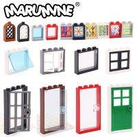 Marumine MOC Bricks Door Frame Window Glass Building Blocks City House Parts Compatible with 60616 60623 60592 6060160603 60594 Bar Wine Tools