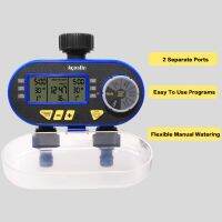 New Arrival Two Outlet Garden Digital Electronic Water Timer Solenoid Valve Garden Irrigation Controller for Garden,Yard#21060