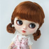 10-11นิ้ววิกตุ๊กตา JD571 26-28ซม. ผมถักหยิกอัจฉริยะผมสั้น Anna BJD วิกผมสังเคราะห์ตุ๊กตาขนแกะเครื่องประดับตุ๊กตา