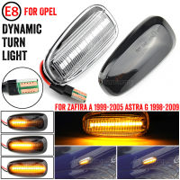 แบบไดนามิก LED พิทักษ์เลี้ยวสำหรับ Opel Astra G 1998-2009 Zafira A 1999-2005ไฟเลี้ยวด้านข้างโคมไฟ2000 2001 2002 2003 2004