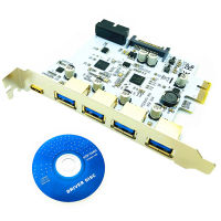 USB 3.1 Type C PCIe การ์ดเอ็กซ์แพนชัน PCI-e ถึง1 Type C 4 Type A 3.0อะแดปเตอร์ USB PCI Express Riser การ์ดพร้อมขั้วต่อ USB 19pin