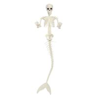 Posable Joints Mermaid Skeleton 80cm Trick Or Treat Mermaid Skeleton Decor Life Size Mermaid Skeleton Trick Or Treat Decor Full Body Movable Realistic Mermaid Skeleton usual