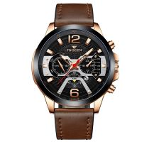 2022 Famous Brand Men Watch Montre Automatique Luxe 42mm Large Dial Watch Hollow Waterproof Leather Mens Fashion Watches