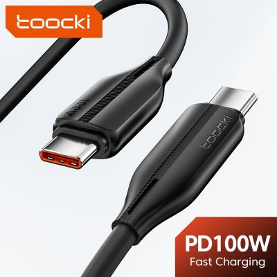 Toocki USB Type C To USB C Cable 100W PD Fast Charging USBC Mobile Cell Phone Charger Cord Wire for Xiaomi Samsung Macbook iPad