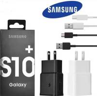 ชุดชาร์จ Samsung S10+ สายชาร์จ +หัวชาร์จ ของแท้ Adapter FastCharging รองรับ รุ่นS8/S8+/S9/S9+/S10/S10E/A8S/A9 star/A9+/C5pro/C7pro/C9pro/note8/note9 ...