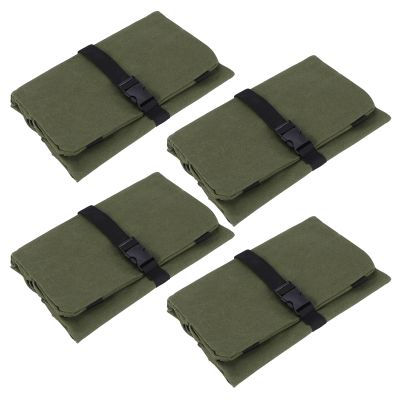 4X Roll Tool Roll Multi-Purpose Tool Roll Up Bag Wrench Roll Pouch Hanging Tool Zipper Carrier Tote