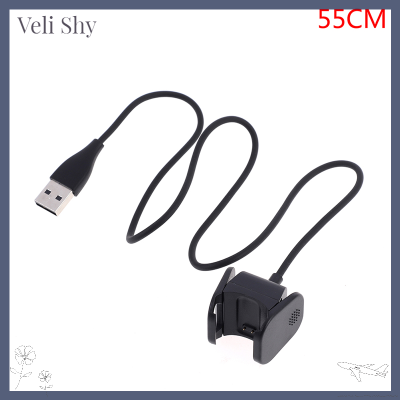 [Veli Shy] ที่ชาร์จทนทานทีพกพา USB สายชาร์จสำหรับ Fitbit Charge 3สมาร์ทวอท์ช
