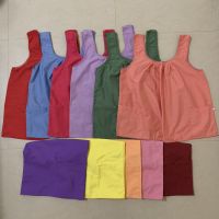 เสื้อคอกระเช้า ผ้าคอตตอน หลากสีมีไซส์ M,L,XL กระเป๋า 2 ข้าง (มีซิป 1 ข้าง)