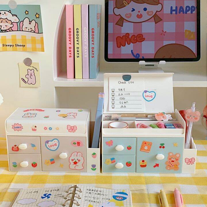 cod-cute-desktop-storage-box-plastic-drawer-office-home-makeup-student-finishing