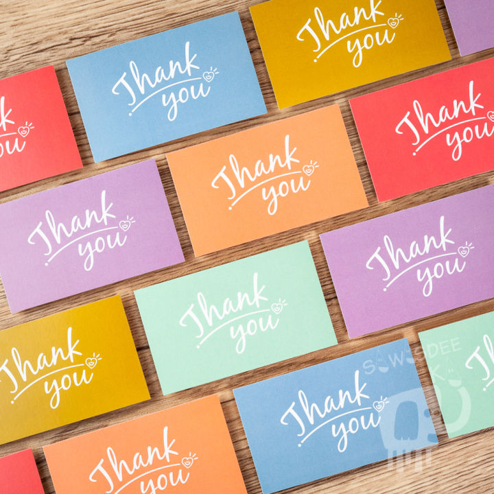 การ์ดขอบคุณ-มินิมอล-thank-you-card-ทางร้านออกแบบเอง-มีให้เลือก-20ใบ-แพ็ค