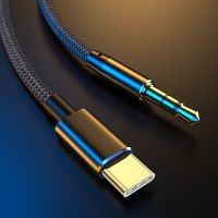 Type C to 3.5mm Jack AUX Cable Audio DAC Chip 4 Poles Microphone 3 5 HiFi Headset Adapter for Samsung Google Pixel Huawei Xiaomi Cables