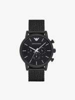 Emporio Armani นาฬิกาข้อมือผู้ชาย Sport Chronograph Black Dial Black  รุ่น AR1968