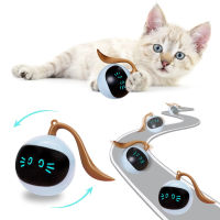 FOFOS ลูกบอลแมว ของเล่นแมว วิ่งเองอัตโนมัติ มีไฟ LED Cat Ball Toy Automatic Chasing ลูกบอลล้มลุก ลูกบอลล้มลุก