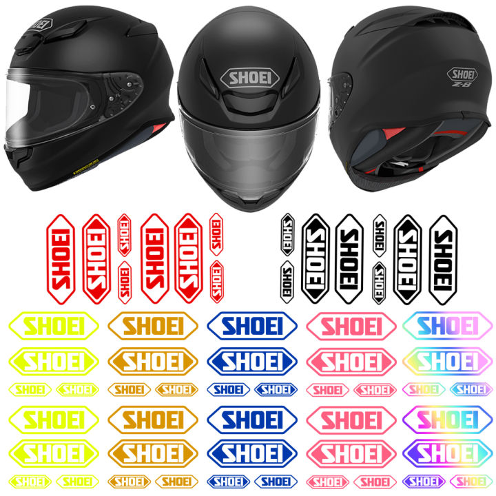 shoei-หมวกกันน็อคสติกเกอร์สติกเกอร์พีวีซีกันน้ำครีมกันแดดสติกเกอร์-shoei-ขี่หมวกกันน็อคตกแต่งสะท้อนแสงจักรยานรถยนต์ไฟฟ้ารถจักรยานยนต์หมวกกันน็อคสากลสติกเกอร์รูปลอก