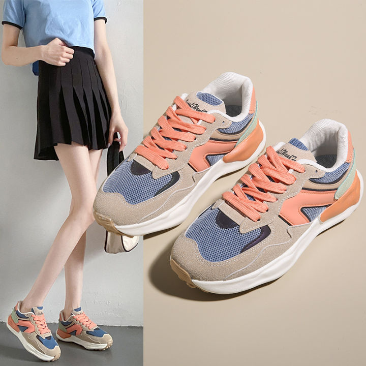 2023-รองเท้า-forrest-gump-พื้นหนาแบบใหม่ฤดูร้อนรองเท้าลำลองแมทช์ลุคง่ายสไตล์เกาหลีสำหรับนักเรียนหญิงรองเท้าวิ่งหัวกลมผู้หญิง-ly-982