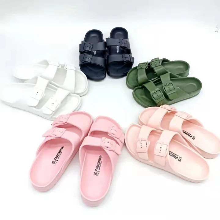 Birken Dual Strap Slide Slippers for Kids (1953M-07) | Lazada PH