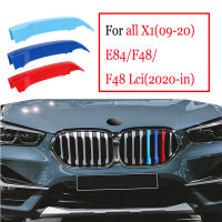 3Pcs ABS Strip สำหรับ BMW X1 E84 F48 F49 2020 2009-2015 2016-2019 Car Racing Grille Strip Trim คลิป M Power Performance อุปกรณ์เสริม