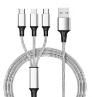 3 In 1สาย Usb ที่ชาร์จไฟรวดเร็ว Usb 2a มือถือซัมซุง13 12 Huawei สำหรับสายเคเบิล11เส้น Iphone14 C Pro 12 Xiaomi 13