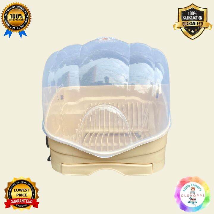 8806 Mini Shell Dish Drainer With Drip Tray Home "Beige" Lazada PH