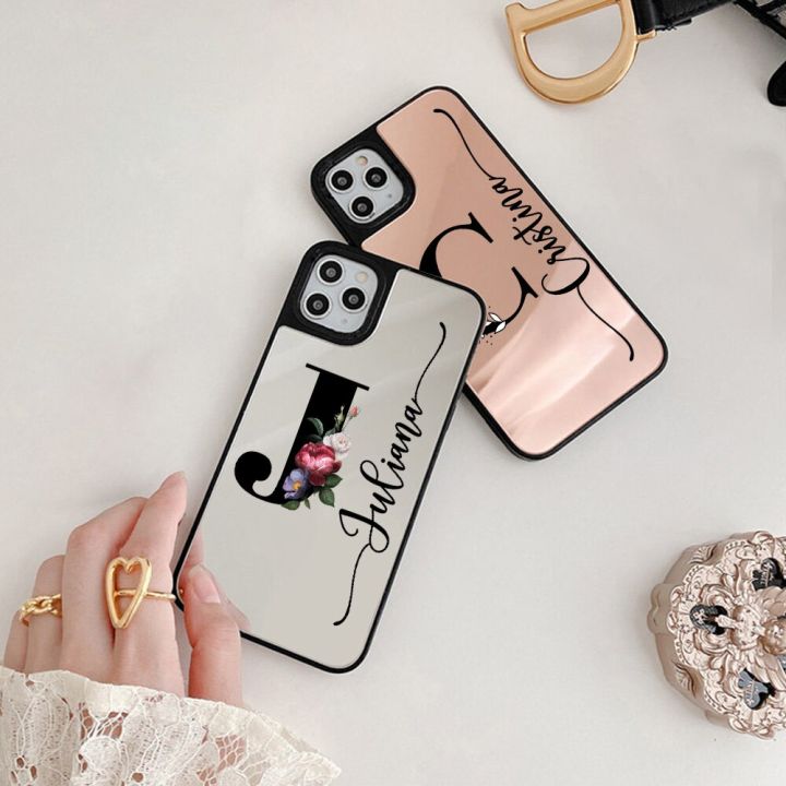 personalized-name-mirror-phone-case-for-iphone-13-12-11-pro-max-x-xr-xs-7-8-plus-women-cute-makeup-mirror-flowers-letter-cover-phone-cases