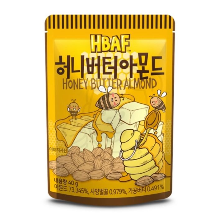 KOREAN HBAF HONEY BUTTER ALMOND (40g) | Lazada PH