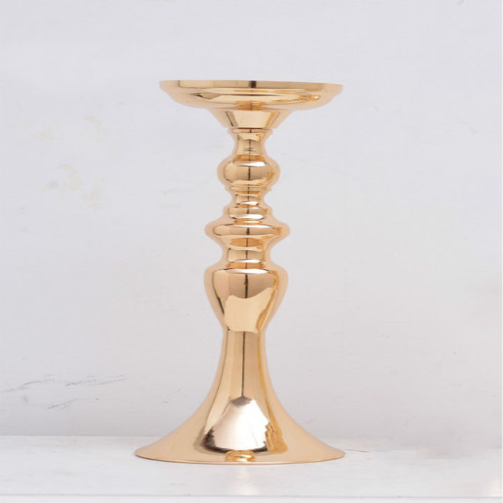 goldsilver-metal-candle-holder-21cm8-stand-flowers-vase-candlestick-as-road-lead-candelabra-centre-pieces-wedding-decoration