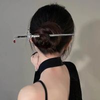 【CW】 Ladies Hairpin Ancient Luster Hair Stick Plating Chinese Fork Anti Accessories