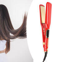 เครื่องหนีบผมไฟฟ้าแบบมืออาชีพ Curling Flat Iron Curler สำหรับร้านเสริมสวย M Red EU 100-240V