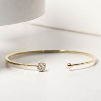 Grace Fine Jewelry กำไลทองแท้ 9K Cluster Bangle